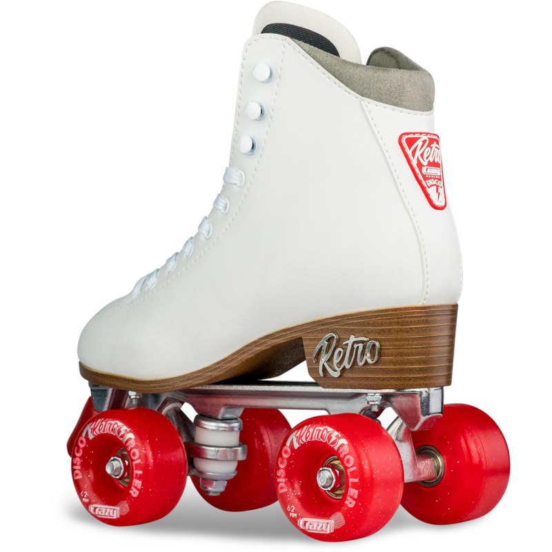 Crazy Adult Retro Quads - White