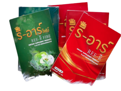 REE-R รีอาร์ ผลิตภัณฑ์อาหารเสริม ด้วยสารสกัดธรรมชาติ100% กล่องแดง และ รีอาร์ไฟเบอร์ผลิตภัณฑ์เสริมอาหาร (กล่องเขียว)