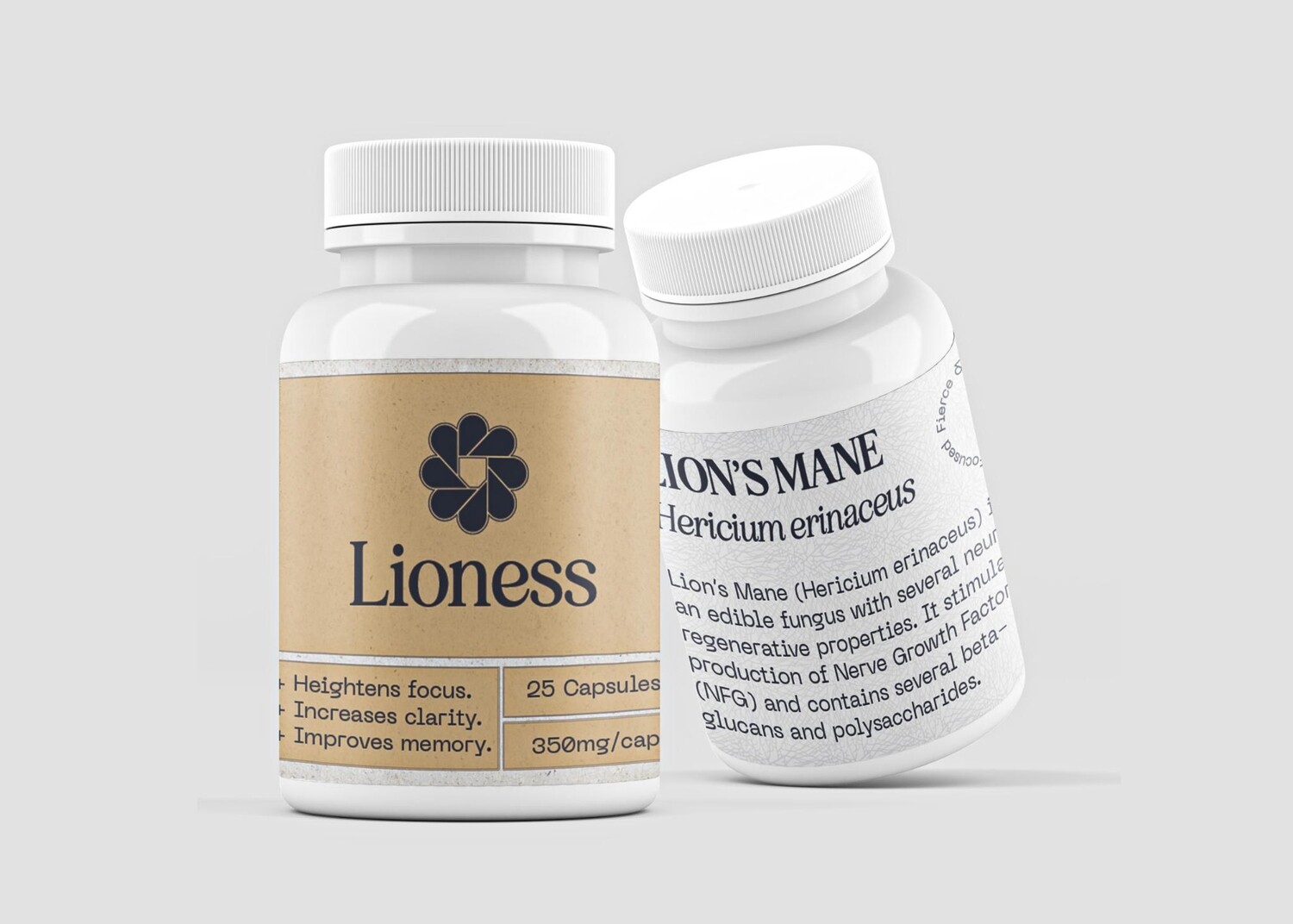 350mg Lions Mane Supplement Capsules