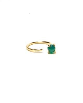 Odette NY Green Onyx Klint Ring