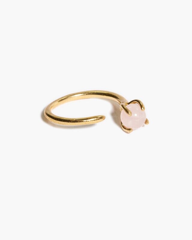 Odette NY Rose Quartz Klint Ring
