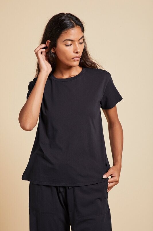 Velvet Topanga Tee in Black