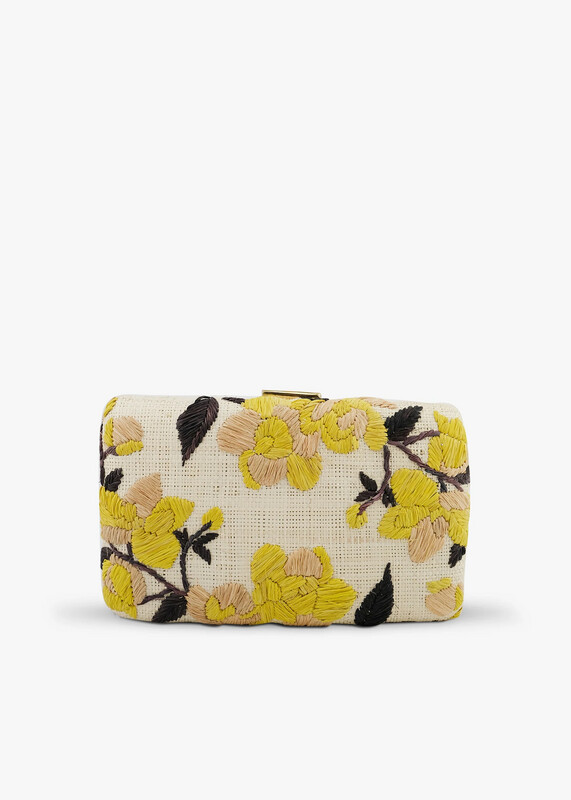Kayu Nara Clutch in Lemon