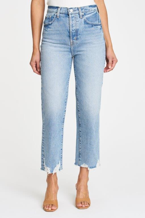 Pistola Cassie Super High Rise Straight Crop in Baja