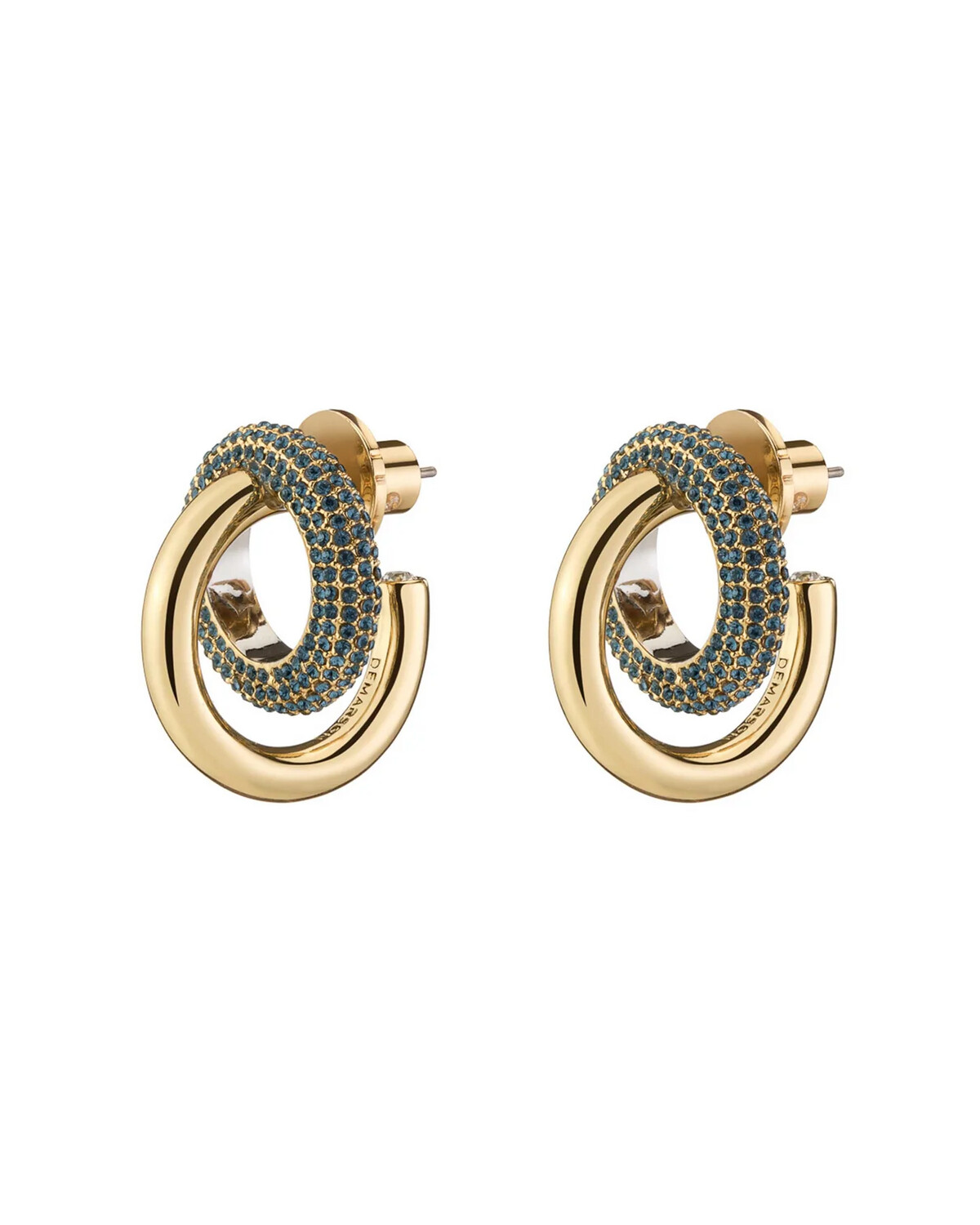 Demarson Pave Moon Hoops in Blue Montana