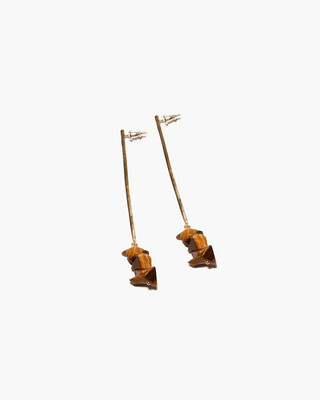 Odette NY Luce Earrings with Tigers Eye