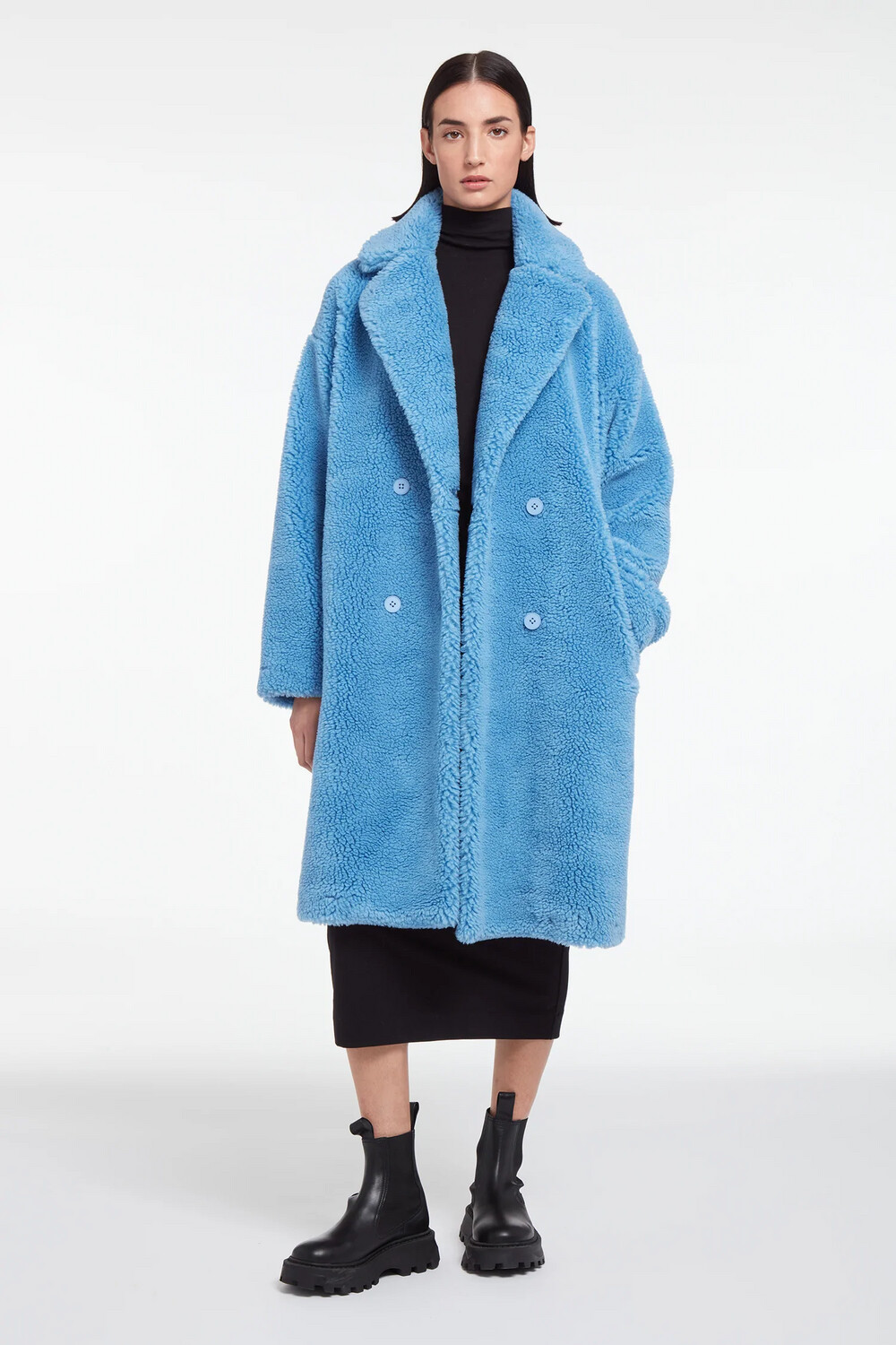 Apparis Dasha Coat in Marina Blue