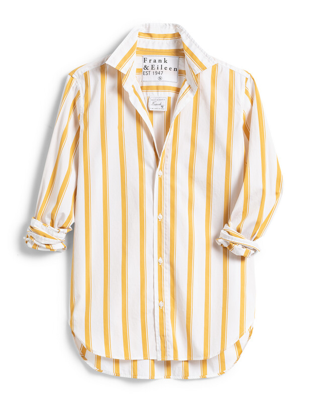 Frank &amp; Eileen Classic Button- Up Shirt in Yellow Stripe