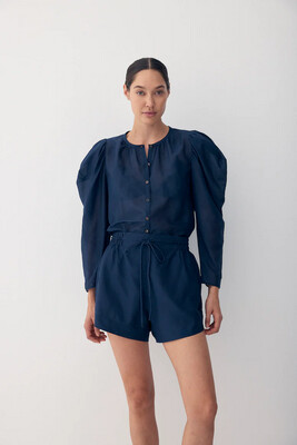 Bird & Knoll Winnie Shirt in Navy