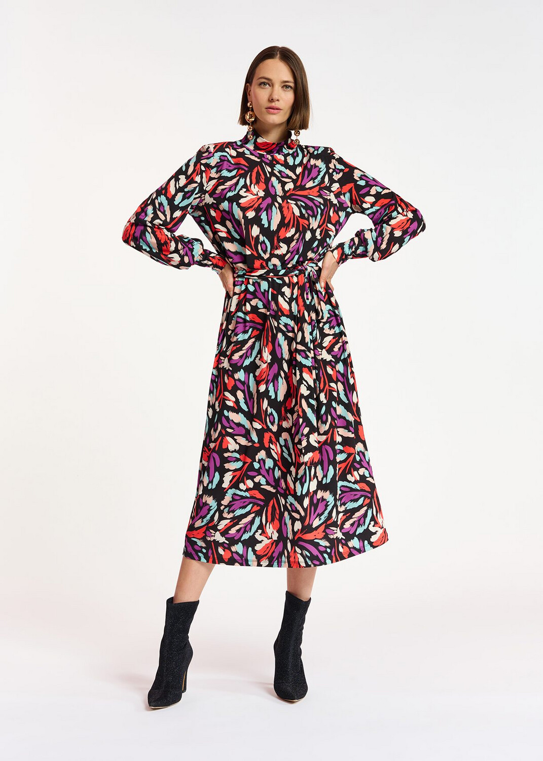 Essentiel Chipotle Printed Jersey Dress