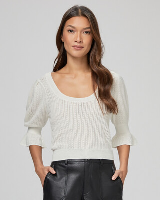 Paige Magnolia Sweater in Ivory