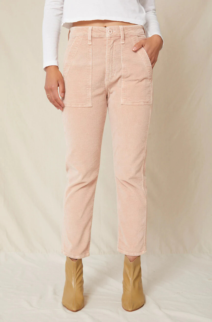 AMO Easy Army Trouser Cord in Pink Clay