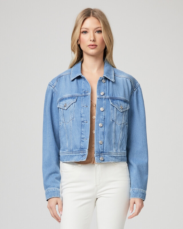 Paige Blythe Jacket w/ a Puff Sleeve in Kova