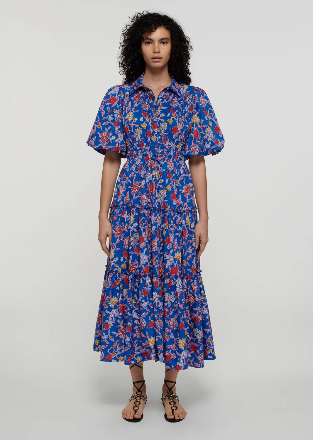 10 Crosby Dahlia Ballon Sleeve Shirtdress in Blue