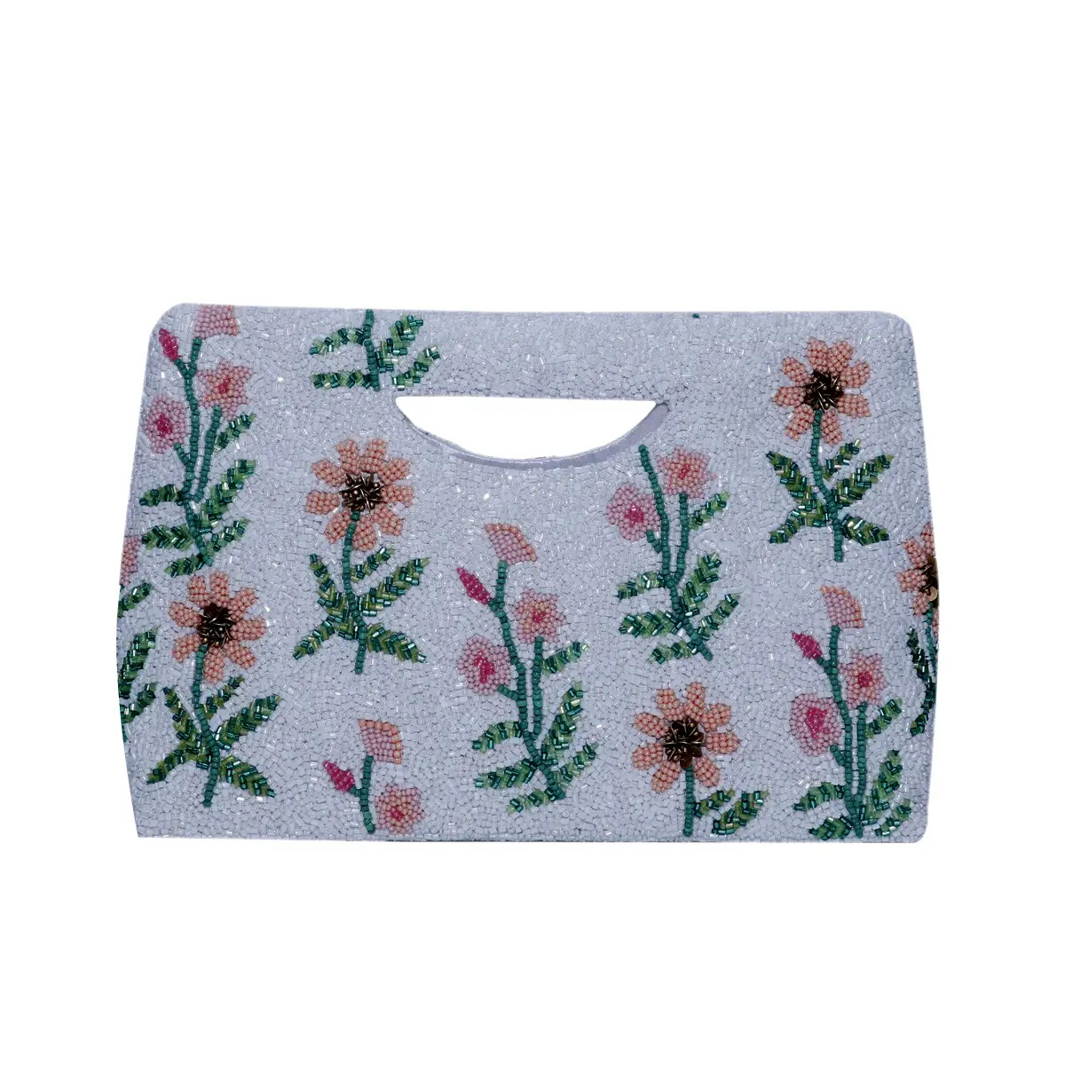 Tiana Pink Floral Clutch
