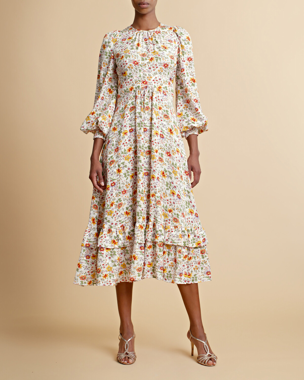 ByTiMo Cotton Jacquard Midi Dress