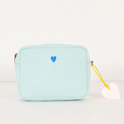 Kerri Rosenthal The Boxie Pouch Imperfect Heart in Saltwater