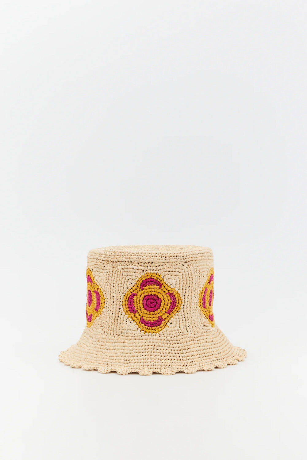 Destree Bob Hat Flower in Fuchsia