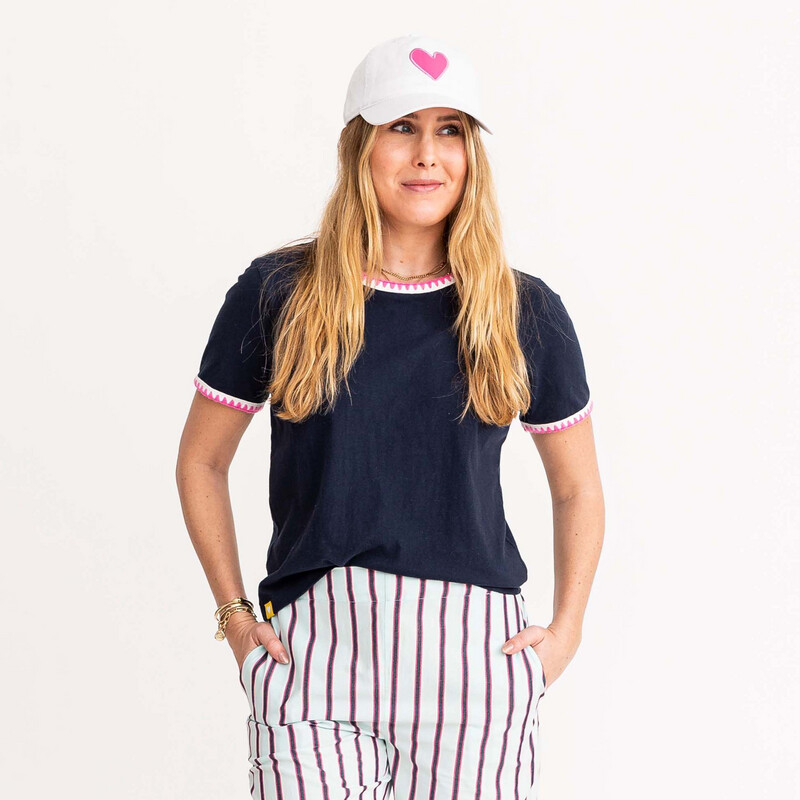 Kerri Rosenthal Sally Ringer Tee in Indigo