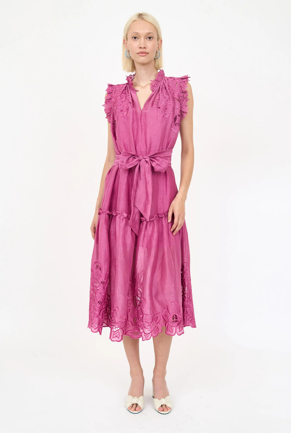 Christy Lynn Gemma Dress in Fuchsia