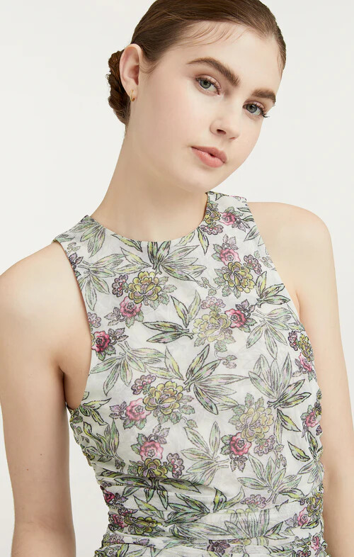 Cinq a Sept Botanical Floral Dasha Top