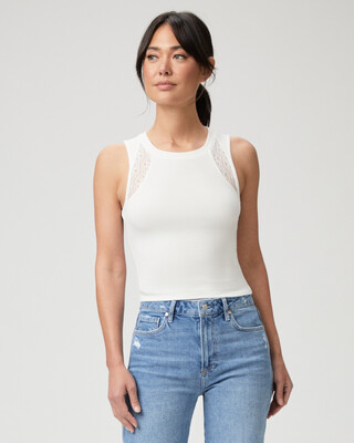 Paige Alida Tank in Ivory