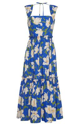 Cara Cara Claire Dress in Blue Holland Tulips