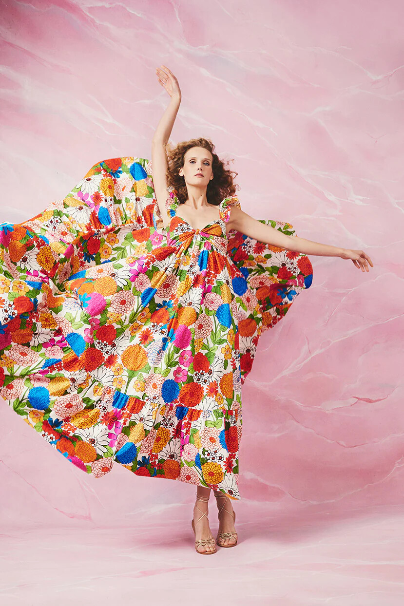 Cara Cara Ileana Dress in Happy Garden