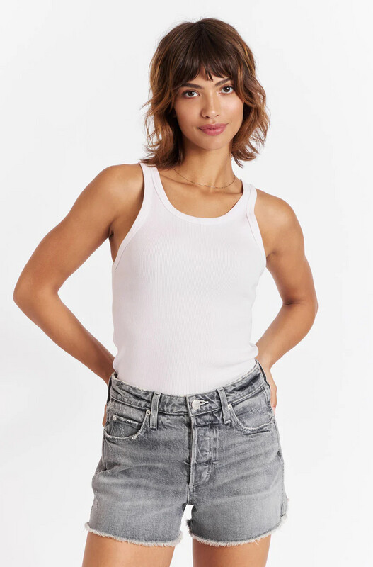 AMO Long Rib Tank in Blush