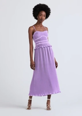 10 Crosby Brisha Pleated Cami Dress in Lavender