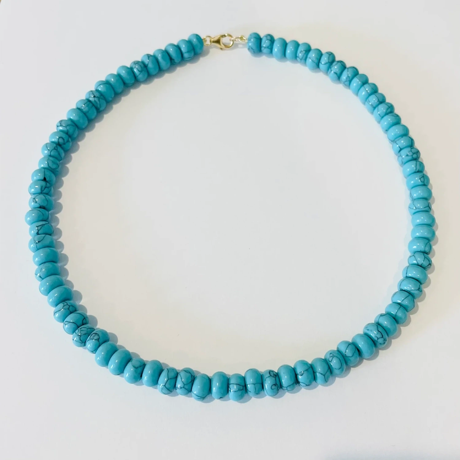 Theodosia Turquoise Howlite Candy Necklace