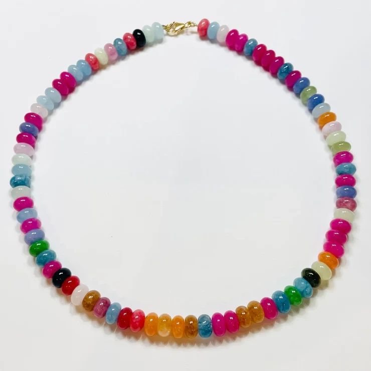 Theodosia Rainbow Candy Necklace