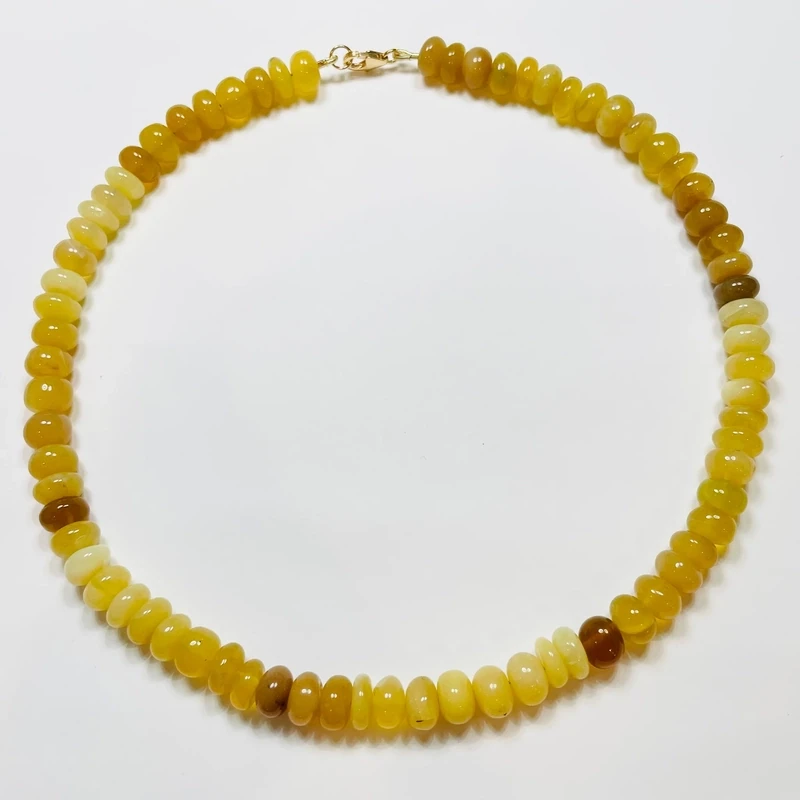 Theodosia Yellow Opal Candy Necklace