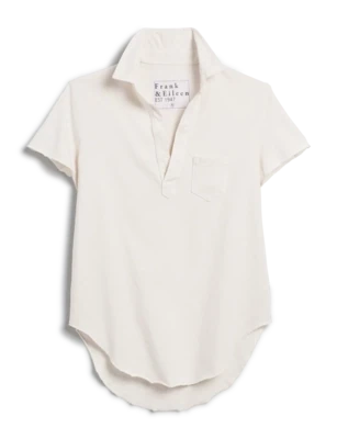 Frank & Eileen Charlotte Perfect Polo in Vintage White