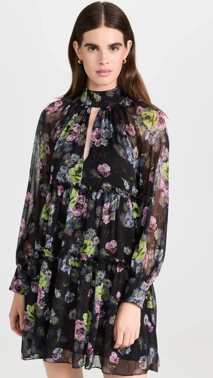 Cinq a Sept Midnight Bloom Revina Dress