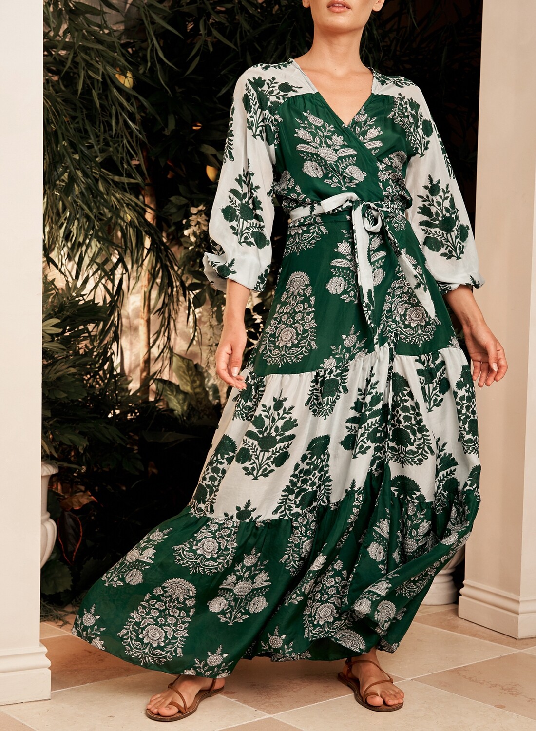 Hannah Artwear Emilia Dress in Emerald