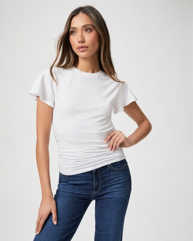 Paige Lena Tee in White