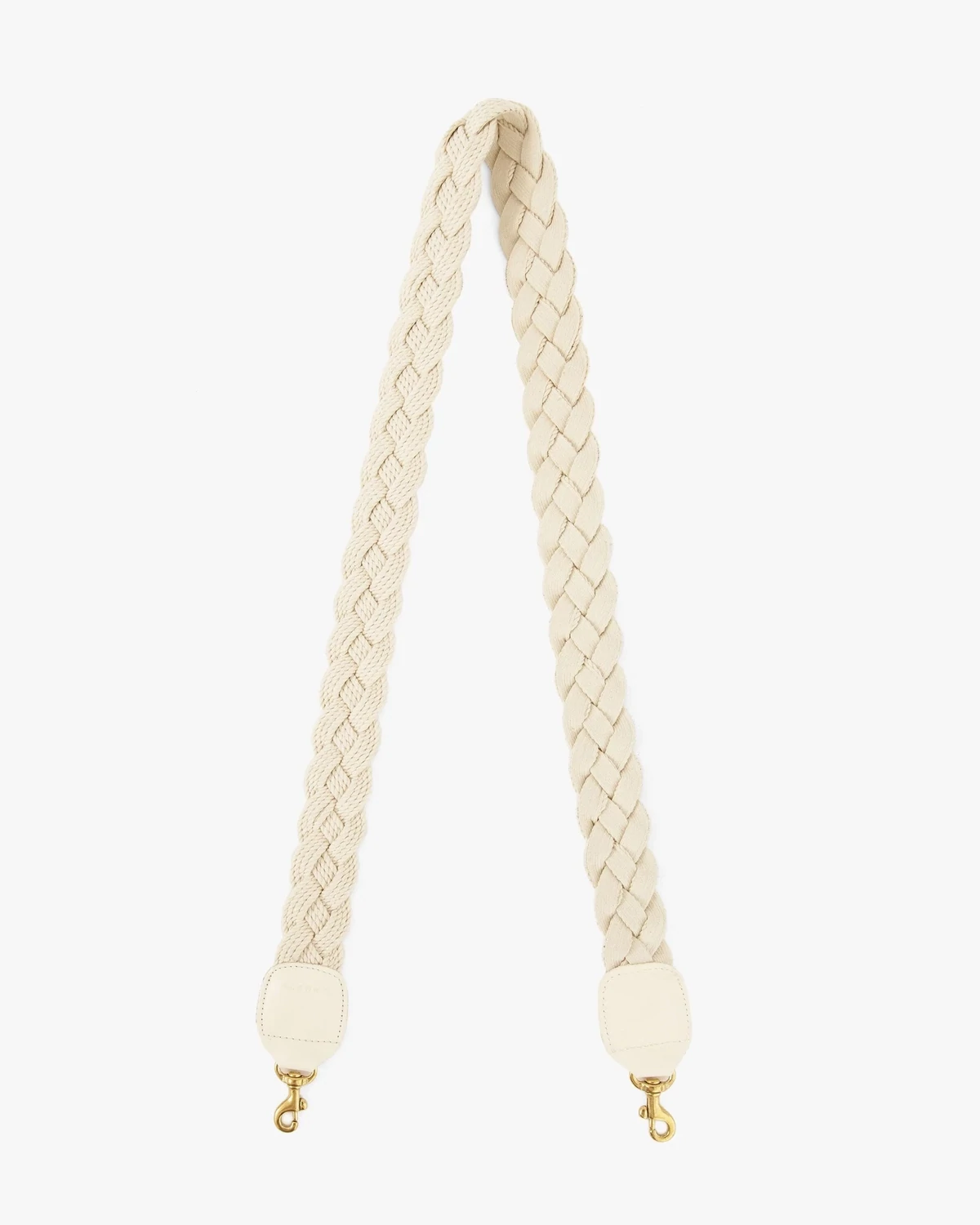 Clare V Crossbody Strap w/ Cream Braided Rope