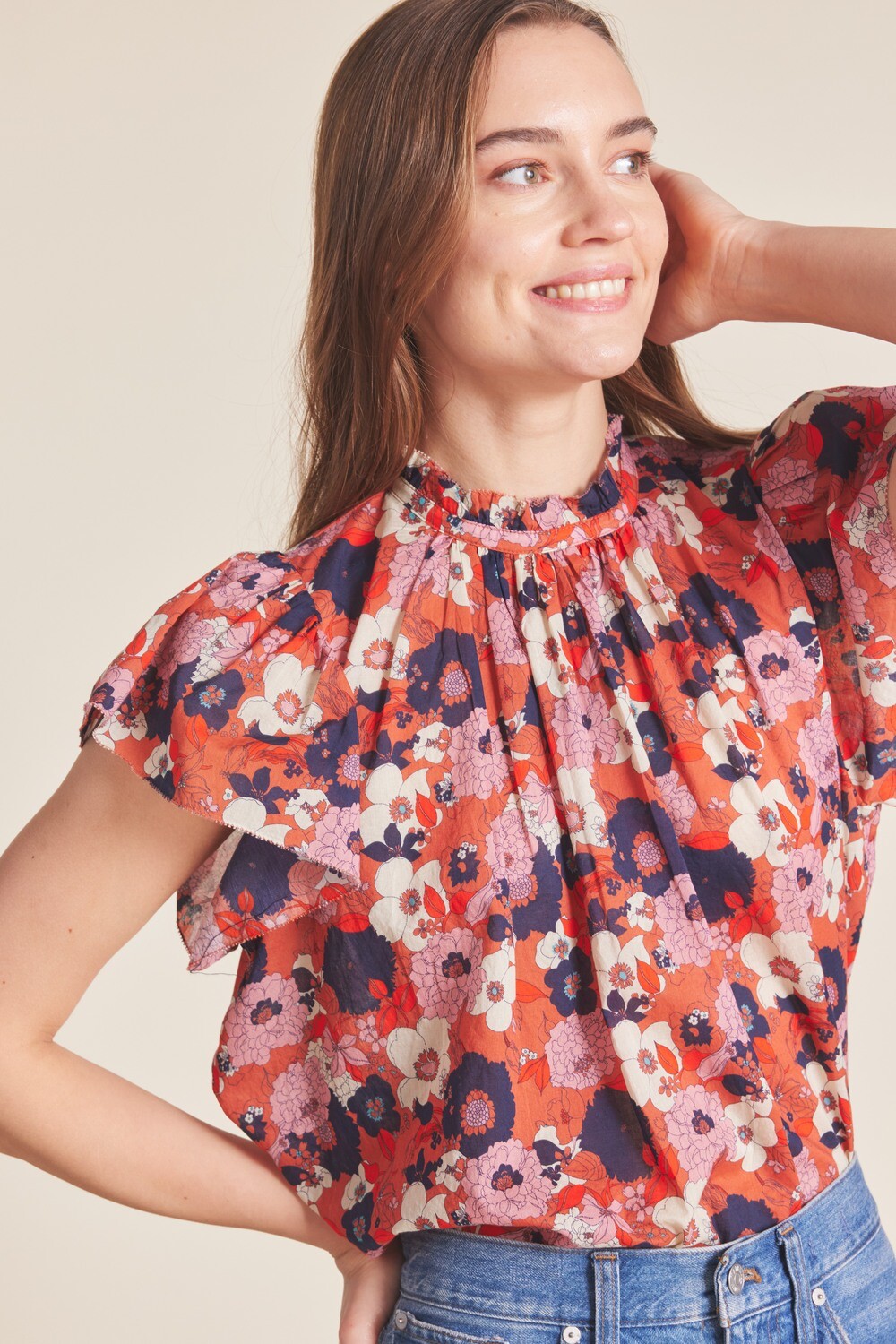 Trovata Carla Blouse in Magnolia