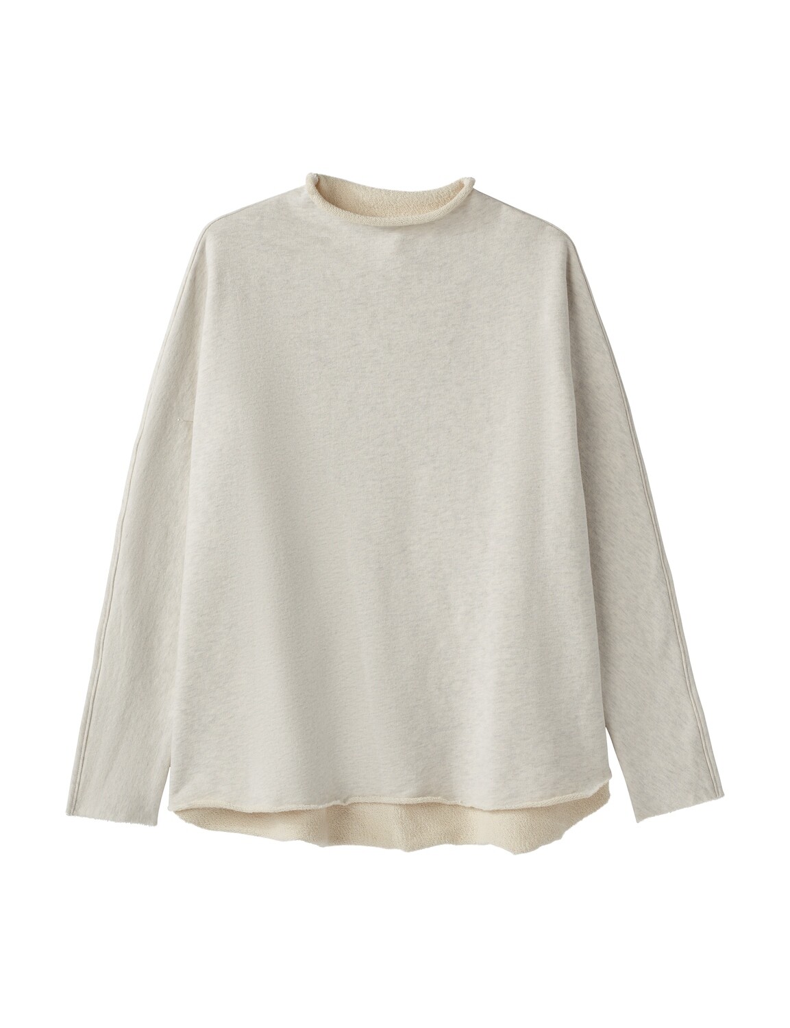 Frank &amp; Eileen Effie Funnel Neck Capelet in Light Heather Grey