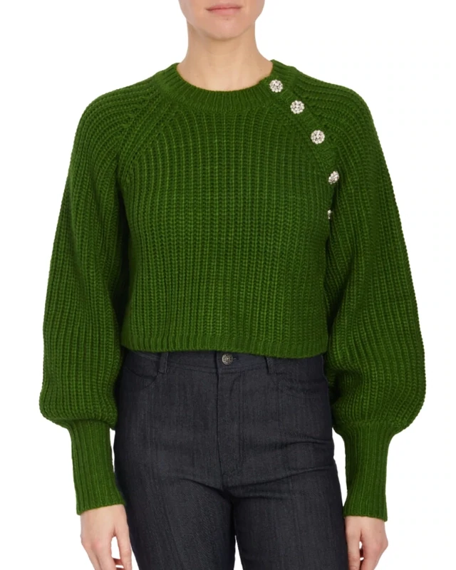 Cinq a Sept Keren Pullover in Seaweed