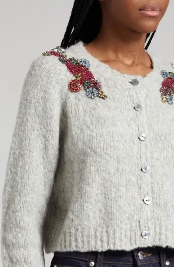 Cinq a Sept Diamond Daisies Millie Cardigan