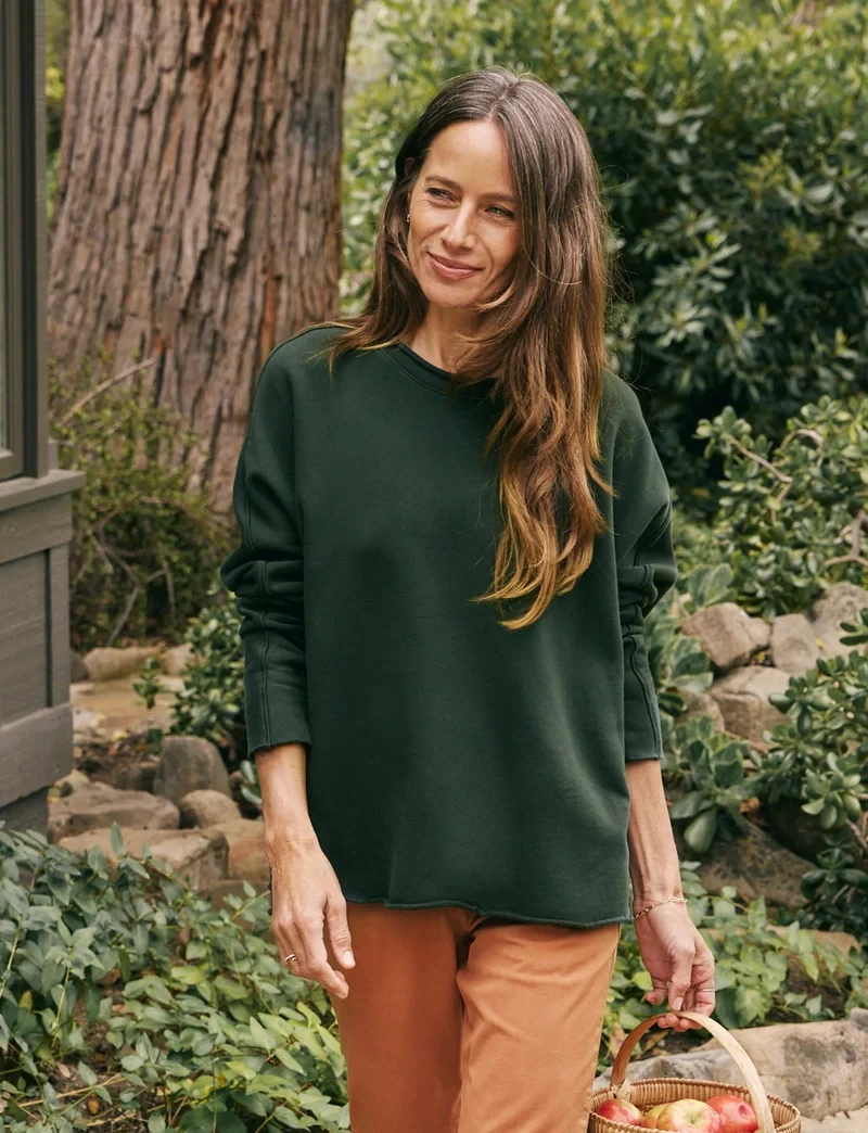 Frank &amp; Eileen Anna Long Sleeve Capelet in Evergreen