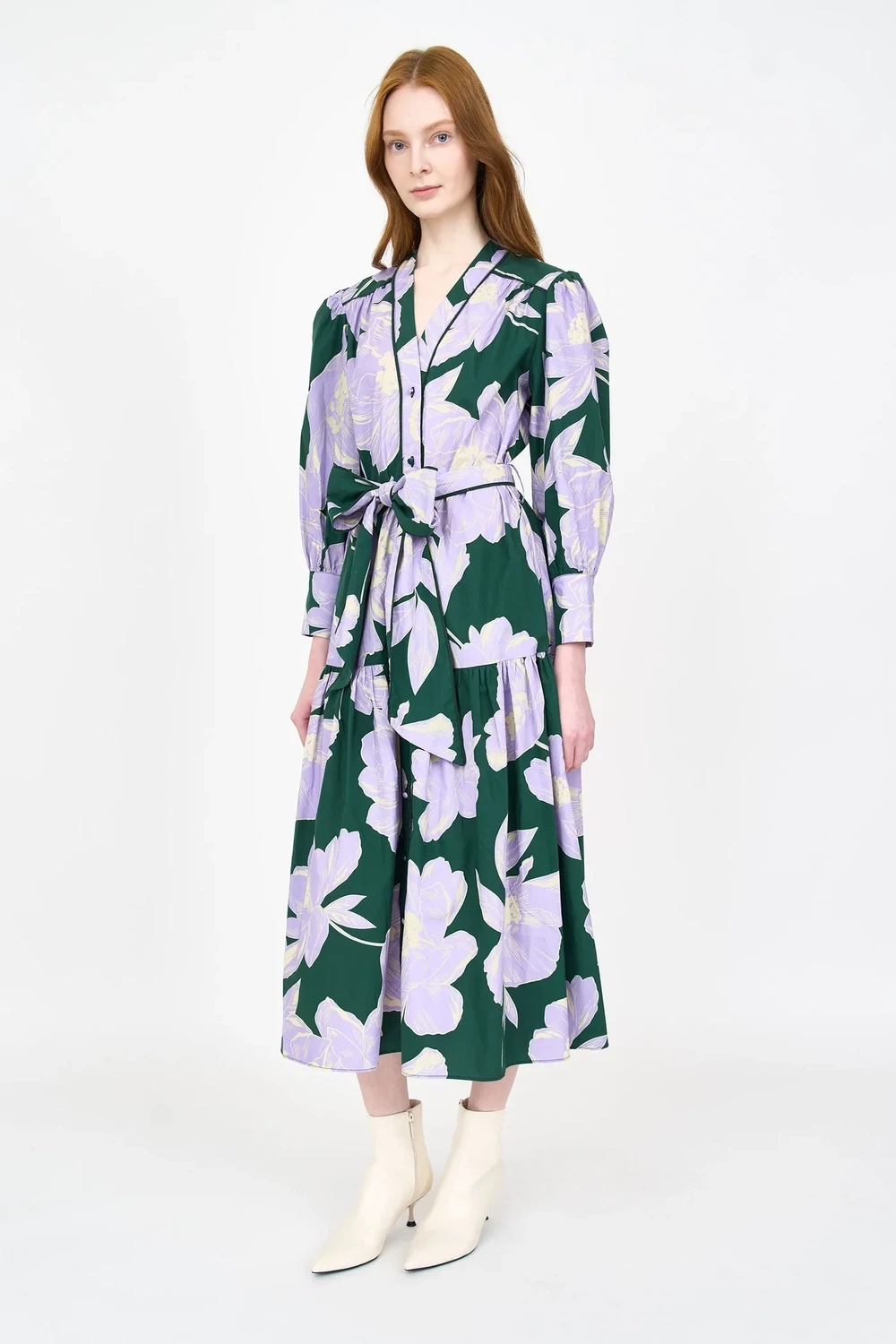 Christy Lynn Layla Dress in Green Blossom
