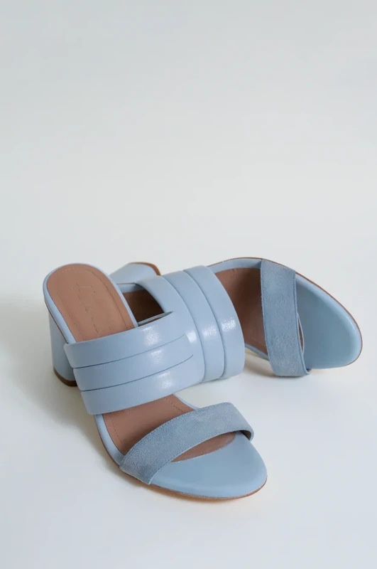 Alma Caso Catalina Mule in Light Blue