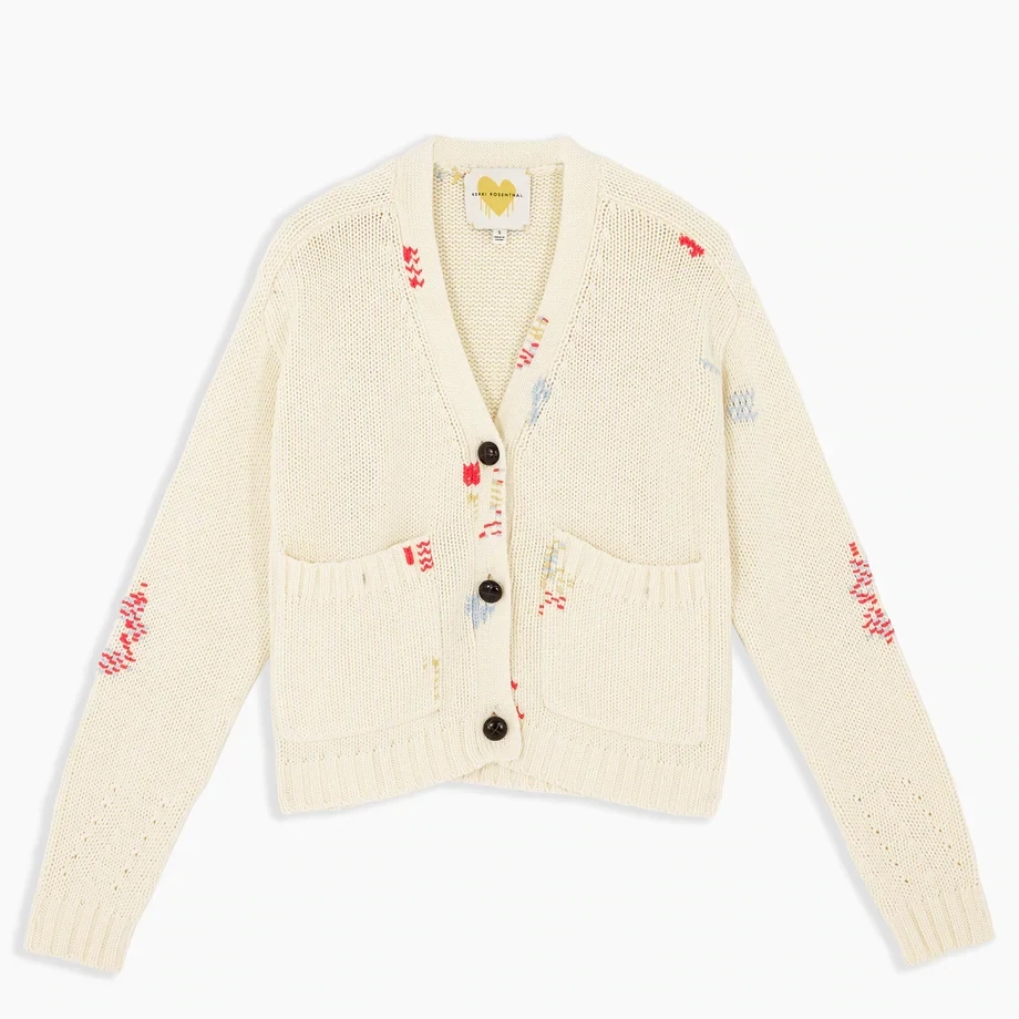Kerri Rosenthal Milly Cardigan Well Loved in Milky Way