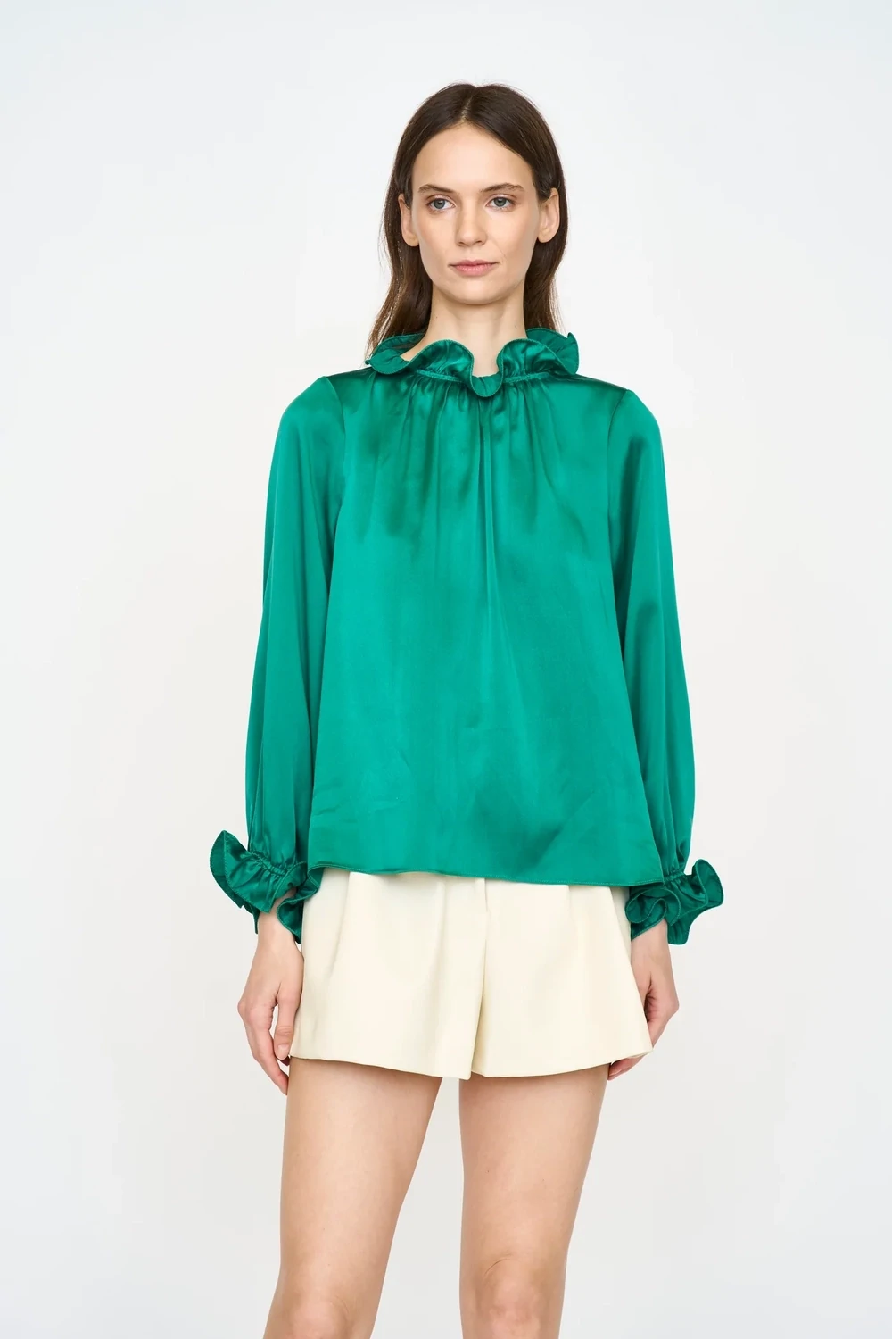 Christy Lynn Lulu Blouse in Emerald