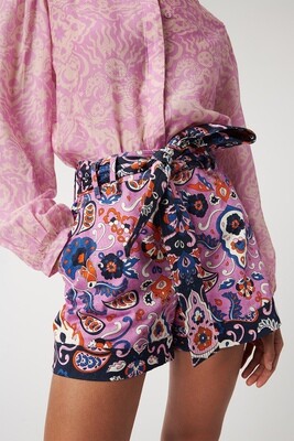 Chufy Ingrid Shorts in Paisley Orchid