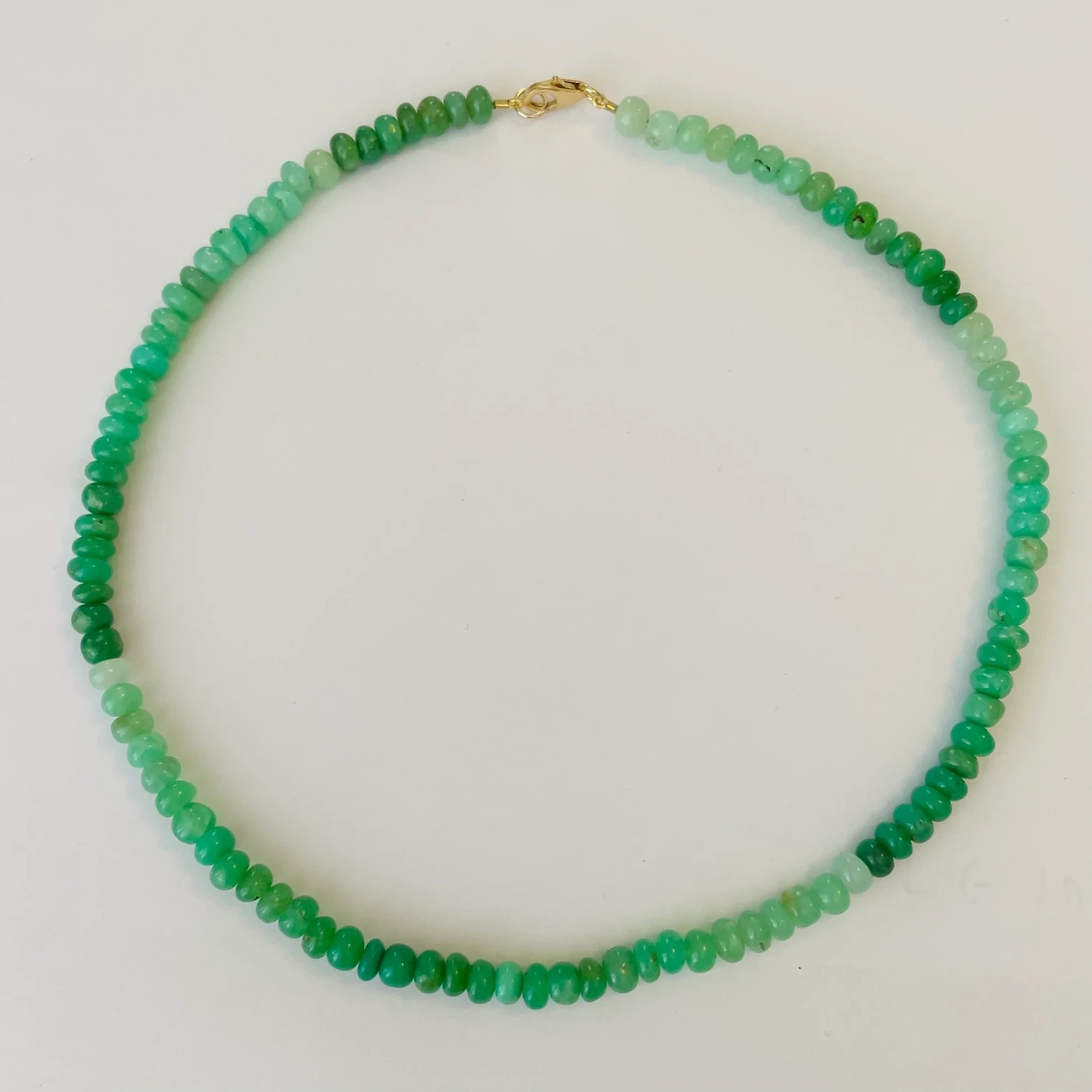 Theodosia 6-7mm Chrysophase Candy Necklace