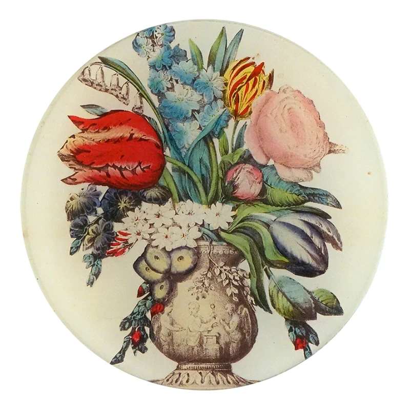 John Derian Decoupage &quot;Arranged Flowers&quot; 5 3/4&quot; Round Plate